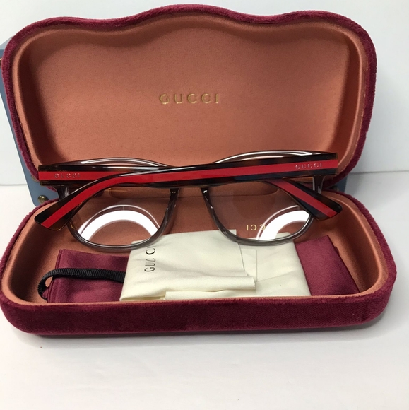 💯 Original Gucci's GG0004ON  soft lines across  frames acetate front.Iconic web - Picture 5 of 11